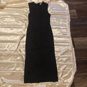 Reformation Kendi Black Denim Dress